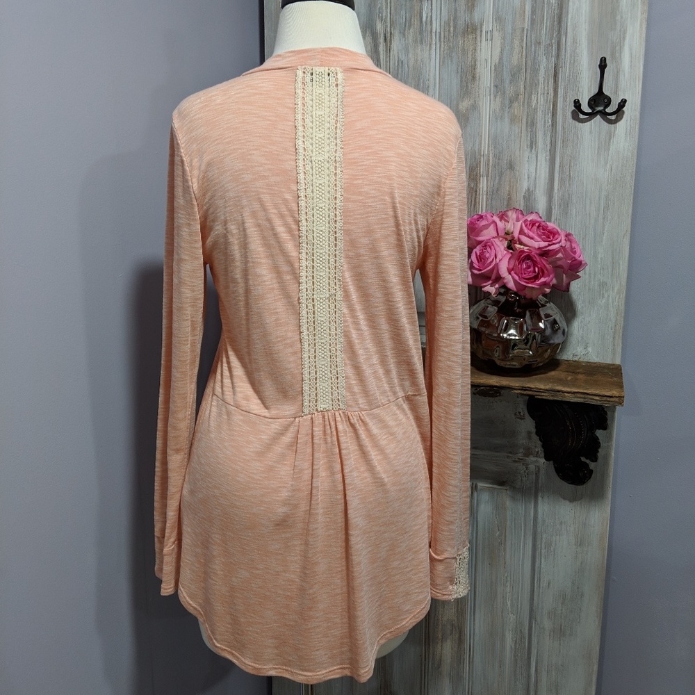 💐SOLD💐Papermoon for stitch fix peach cardigan - Picture 3 of 6